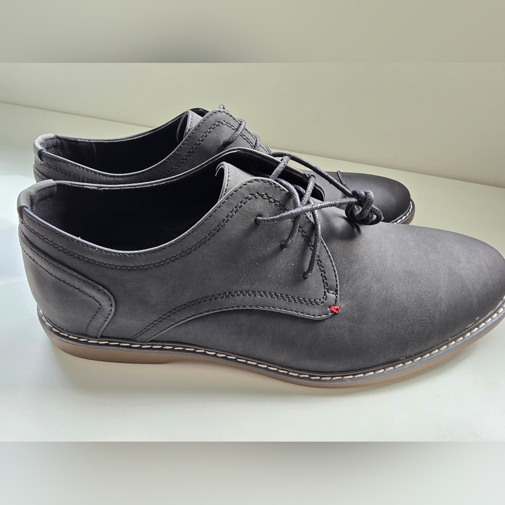 Men's Dress Shoe Retro Casual Suede Black Sz. 11 NEW